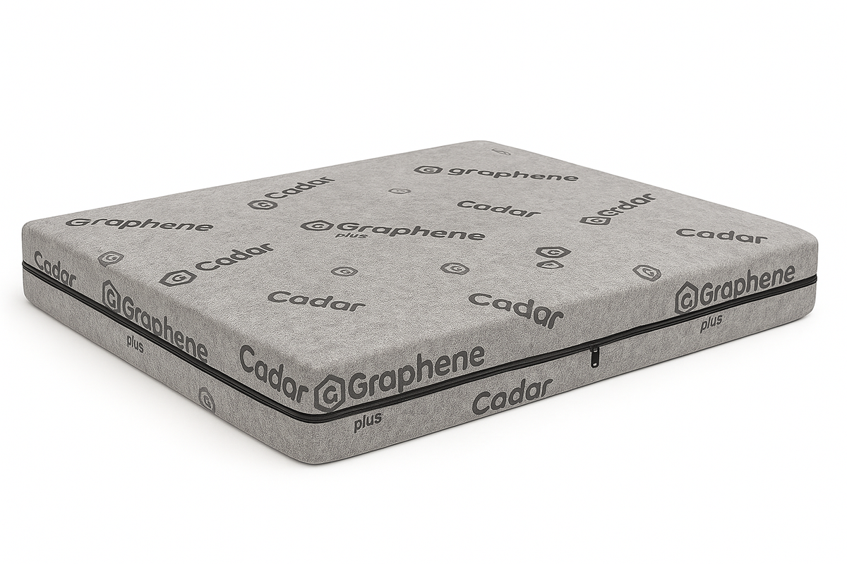Φυσικό στρώμα λατέξ 100% Dunlop Graphene, 18 εκ.