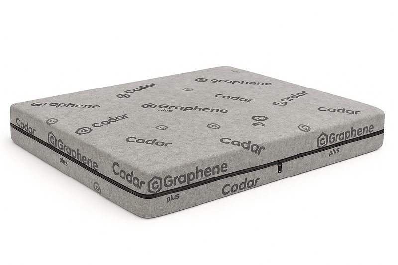 Φυσικό στρώμα λατέξ 100% Dunlop Graphene, 18 εκ.