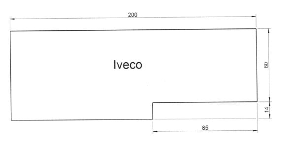 Στρώμα για φορτηγό Iveco HighWay 210x80