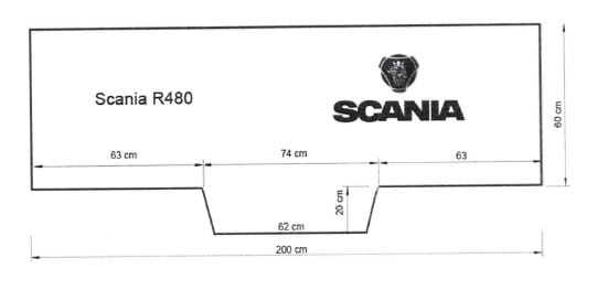 Στρώμα για φορτηγό Scania R480 200x80