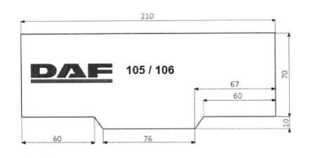 Στρώμα για φορτηγό DAF 105/106 210x80