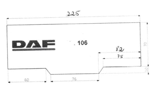 Στρώμα για φορτηγό DAF 106 225x80