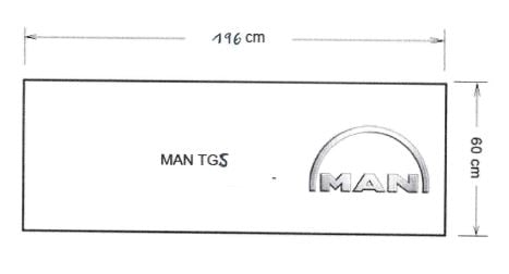 Στρώμα φορτηγού MAN TGS 196x60
