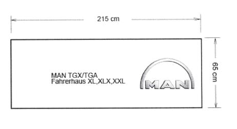 Στρώμα για φορτηγό MAN TGX/TGA XL,XLX,XXL 215x65