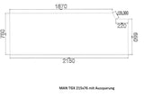 Στρώμα για φορτηγό MAN TGX with corner 215x76