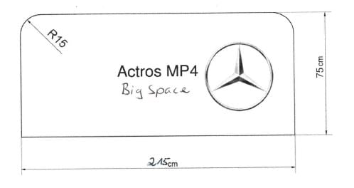 Στρώμα για φορτηγό Mercedes Actros MP4 Big Space 215x75
