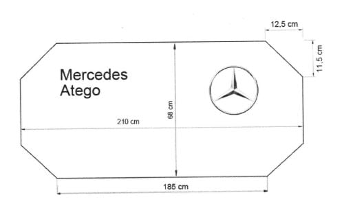 Στρώμα για φορτηγό Mercedes Atego 210x68