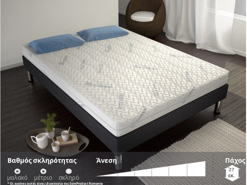 Στρώμα Pocket Latex Plus – βαθμός σκληρότητας και πάχος 27 εκ.